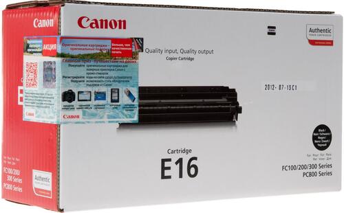 Купить Картридж лазерный Canon E-16 черный  0010284. Характеристики, отзывы и цены в Донецке