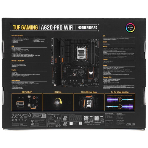 Купить Материнская плата ASUS TUF GAMING A620-PRO WIFI  5425560. Характеристики, отзывы и цены в Донецке