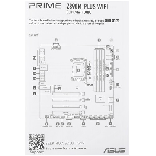 Купить Материнская плата ASUS PRIME Z890M-PLUS WIFI  5603246. Характеристики, отзывы и цены в Донецке