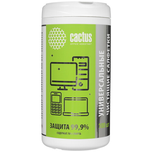 Купить Салфетки Cactus CS-ASC100  5369705. Характеристики, отзывы и цены в Донецке