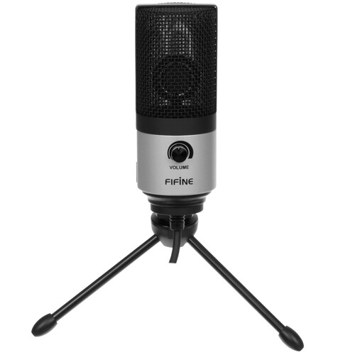 Купить Микрофон Fifine K669 серебристый  9925698. Характеристики, отзывы и цены в Донецке