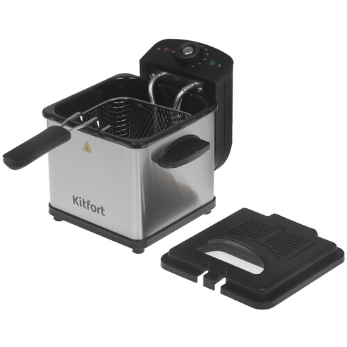 Купить Фритюрница Kitfort КТ-6540 серый  9311838. Характеристики, отзывы и цены в Донецке