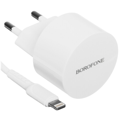 Купить Сетевое зарядное устройство Borofone BA23A белый  5474802. Характеристики, отзывы и цены в Донецке