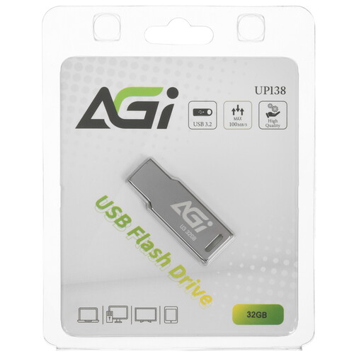 Купить Память USB Flash 32 ГБ Agi UP138 [AGI032GBMUP138-RT]  5621127. Характеристики, отзывы и цены в Донецке