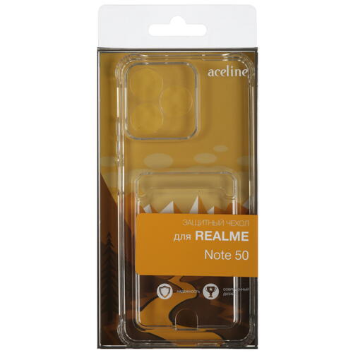 Купить Накладка  Aceline Pocket для realme Note 50 прозрачный  9088132. Характеристики, отзывы и цены в Донецке