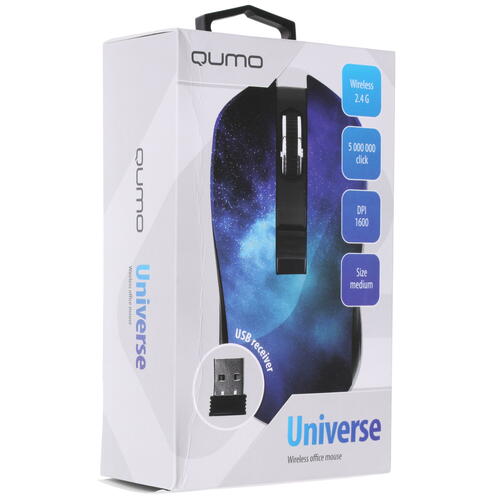 Купить Мышь беспроводная QUMO Office Universe M27  1365042. Характеристики, отзывы и цены в Донецке