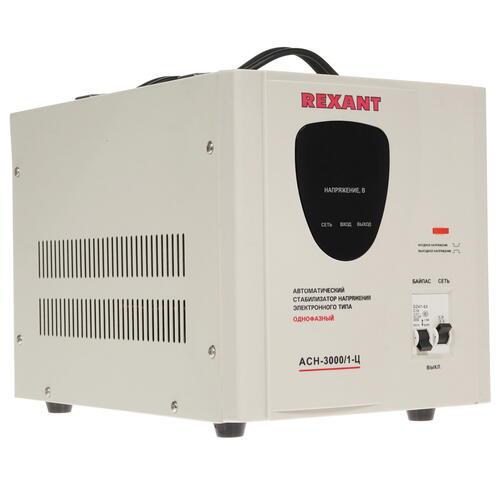 Купить Стабилизатор напряжения Rexant AСН-3000/1-Ц  8196117. Характеристики, отзывы и цены в Донецке