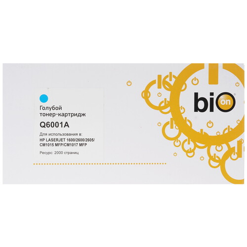 Купить Картридж лазерный Bion Q6001A Cyan голубой  1302084. Характеристики, отзывы и цены в Донецке