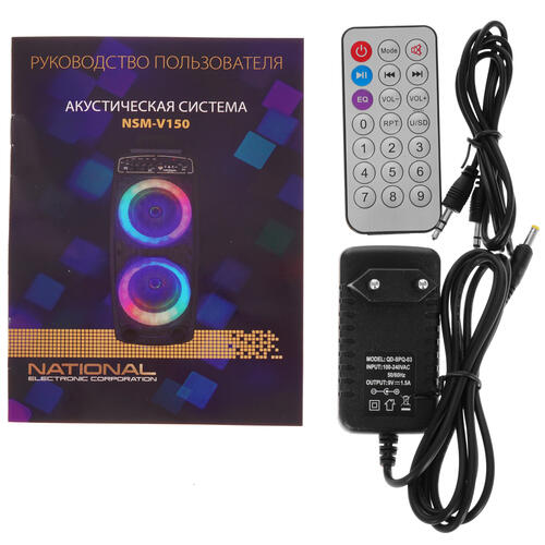 Купить Портативная аудиосистема National NSM-V150, черный  4880621. Характеристики, отзывы и цены в Донецке