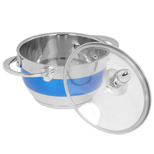 Купить Кастрюля Rainstahl RS\CS 1818-16 1.8 л 16 см синий  9151783. Характеристики, отзывы и цены в Донецке