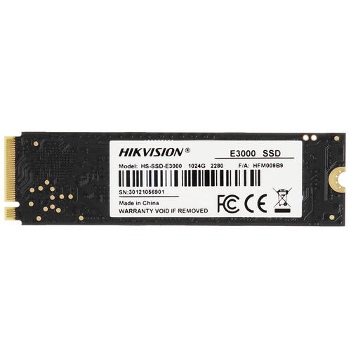 Купить 1024 ГБ M.2 NVMe накопитель Hikvision E3000 [HS-SSD-E3000/1024G]  5368845. Характеристики, отзывы и цены в Донецке