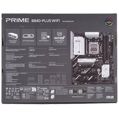 Купить Материнская плата ASUS PRIME B840-PLUS WI-FI  5618736. Характеристики, отзывы и цены в Донецке