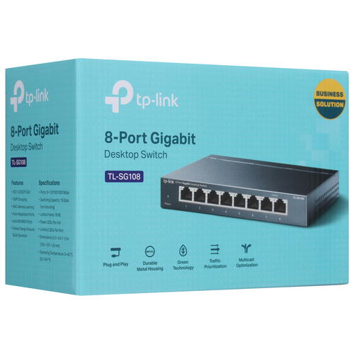 Купить Коммутатор TP-Link TL-SG108  6609866. Характеристики, отзывы и цены в Донецке