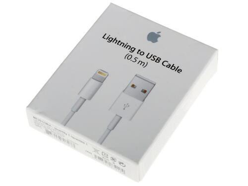 Купить Кабель круглый Apple Lightning 8-pin MFI - USB 2.0 Type-A белый 0.5 м  0198069. Характеристики, отзывы и цены в Донецке