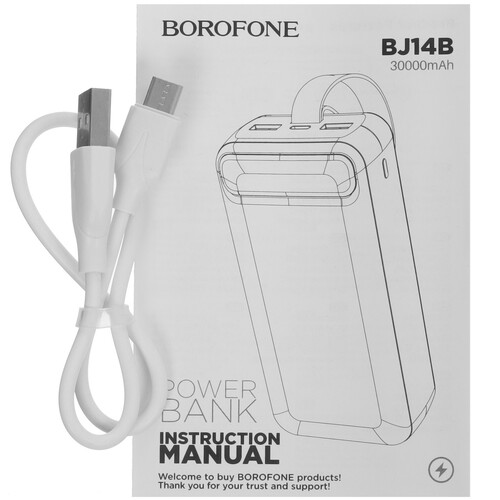Купить Портативный аккумулятор Borofone BJ14B белый  5475248. Характеристики, отзывы и цены в Донецке