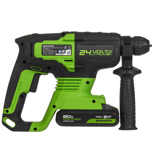 Купить Перфоратор GreenWorks GD24SDS2 24V  9305449. Характеристики, отзывы и цены в Донецке