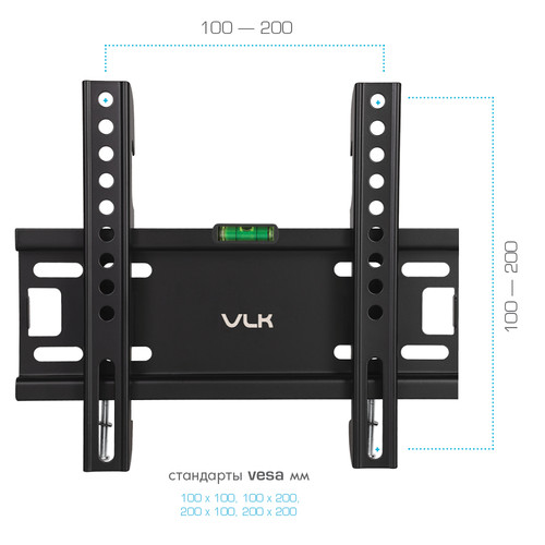 Купить Кронштейн для ТВ VLK TRENTO-37 черный  4827783. Характеристики, отзывы и цены в Донецке