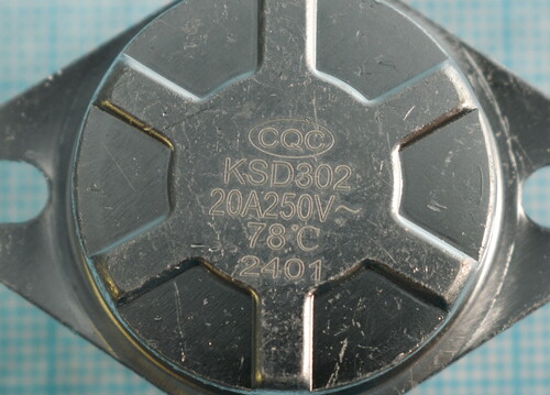 Купить Термостат (NC_T78_250V_20A_F1_M4) [KSD302]  9203160. Характеристики, отзывы и цены в Донецке