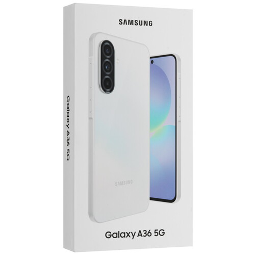 Купить 6.7" Смартфон Samsung Galaxy A36 256 ГБ белый  5621228. Характеристики, отзывы и цены в Донецке