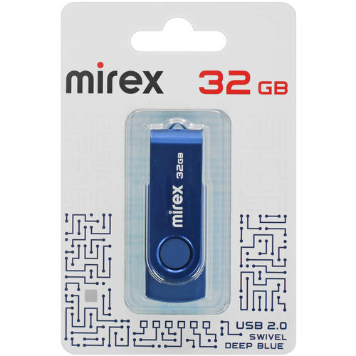 Купить Память USB Flash 32 ГБ Mirex SWIVEL [13600-FMUSDB32]  5441306. Характеристики, отзывы и цены в Донецке