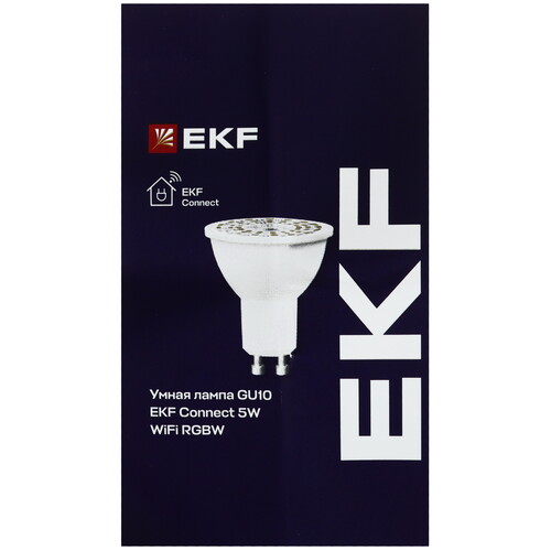Купить Умная светодиодная лампа EKF Connect RGBW GU10  5490559. Характеристики, отзывы и цены в Донецке