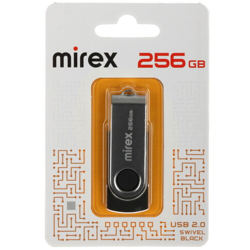 Купить Память USB Flash 256 ГБ Mirex SWIVEL [13600-FMURS256]  5463095. Характеристики, отзывы и цены в Донецке