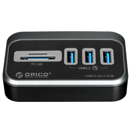 Купить USB-разветвитель ORICO M3U3-3TS-05-BK-BP  5471158. Характеристики, отзывы и цены в Донецке