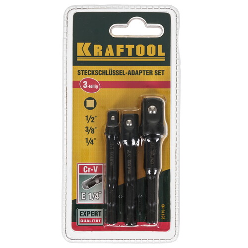 Купить Адаптеры для торцовых головок KRAFTOOL EXPERT 26775-H3  9012560. Характеристики, отзывы и цены в Донецке