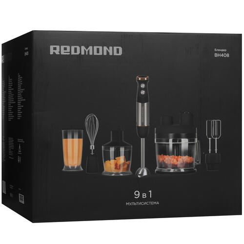 Купить Блендер погружной Redmond BH408 черный  9071468. Характеристики, отзывы и цены в Донецке