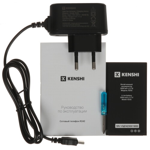 Купить Сотовый телефон KENSHI R242 черный  9115082. Характеристики, отзывы и цены в Донецке