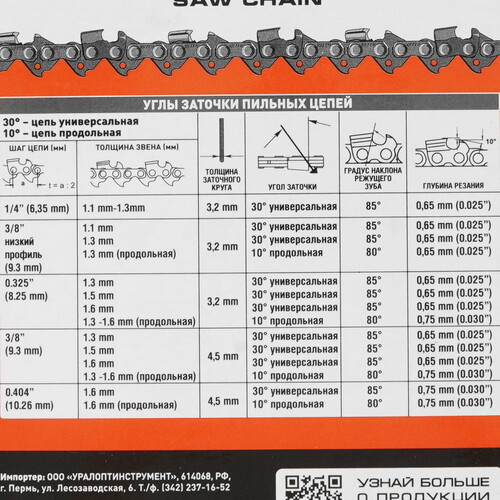 Купить Пильная цепь Rezer PS-9-1.3-55  1075722. Характеристики, отзывы и цены в Донецке