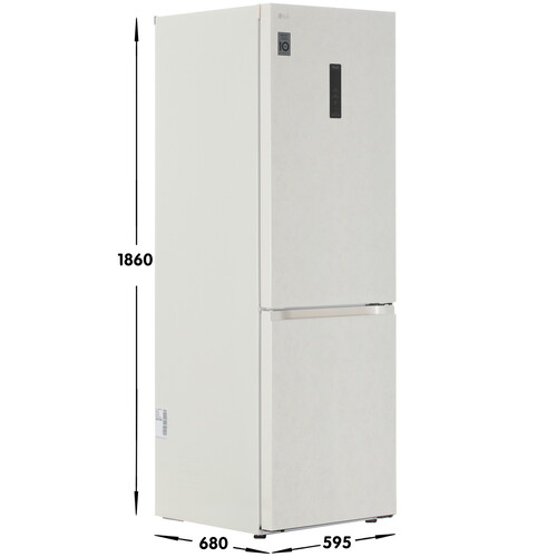 Купить Холодильник с морозильником   LG GC-B459FEPW бежевый  5451466. Характеристики, отзывы и цены в Донецке