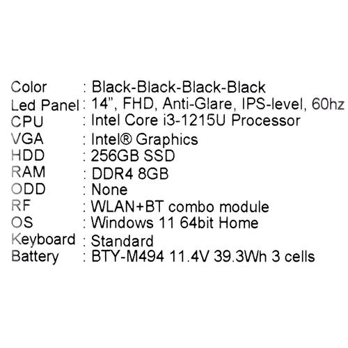 Купить 14" Ультрабук MSI Modern 14 C12M-231RU черный  5064396. Характеристики, отзывы и цены в Донецке