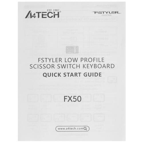 Купить Клавиатура  проводная A4Tech Fstyler FX50  5044424. Характеристики, отзывы и цены в Донецке