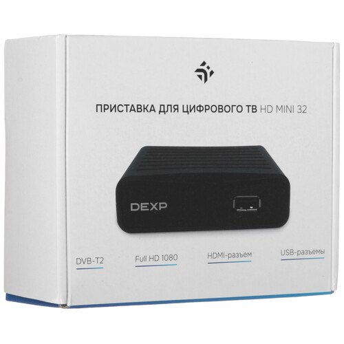 Купить Приставка для цифрового ТВ DEXP HD mini 32 черный  5610361. Характеристики, отзывы и цены в Донецке