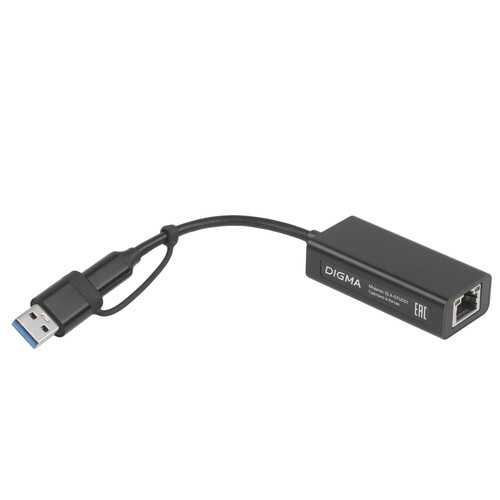 Купить Сетевая карта Digma DLA-GTUC01  9222289. Характеристики, отзывы и цены в Донецке