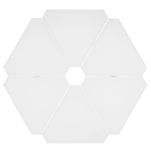 Купить Светильник настенно-потолочный Home Ideas Треугольники (6 модулей) белый/белый  9178381. Характеристики, отзывы и цены в Донецке