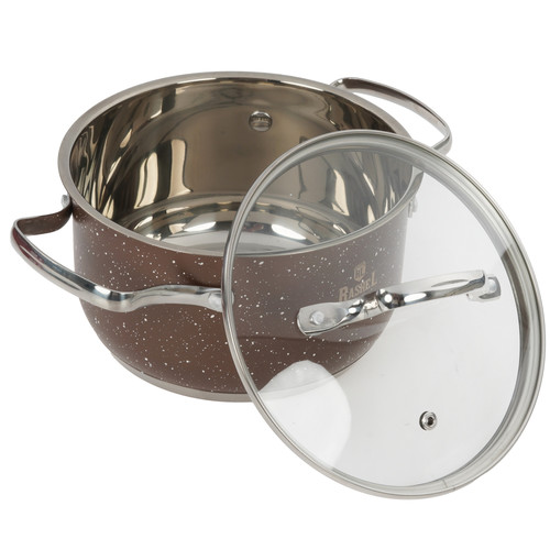Купить Кастрюля Rashel Стефани R-206z 2.6 л 18 см коричневый  9321062. Характеристики, отзывы и цены в Донецке