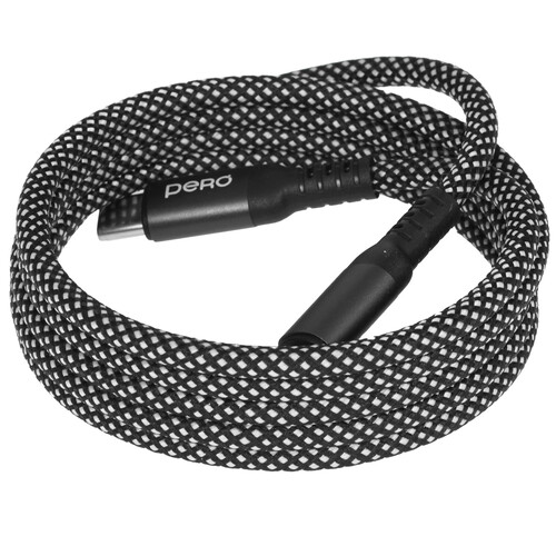 Купить Кабель круглый PERO USB Type-C - USB Type-C серый 1.2 м  9288777. Характеристики, отзывы и цены в Донецке
