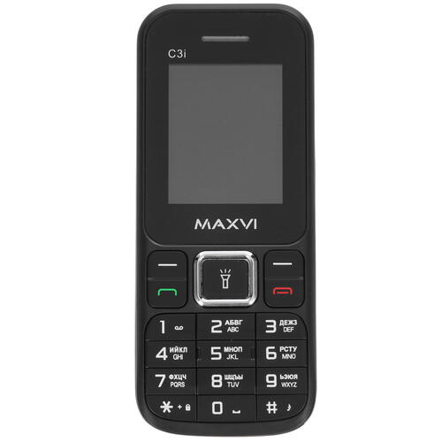 Купить Сотовый телефон Maxvi C3i черный  4831728. Характеристики, отзывы и цены в Донецке