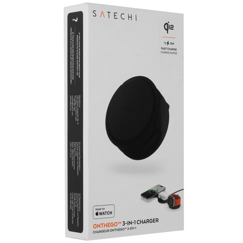 Купить Беспроводное зарядное устройство Satechi OntheGo 3-in-1 Charger черный  9289907. Характеристики, отзывы и цены в Донецке