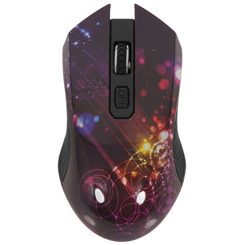 Купить Мышь беспроводная QUMO Office Fractal M25 черный  4827157. Характеристики, отзывы и цены в Донецке