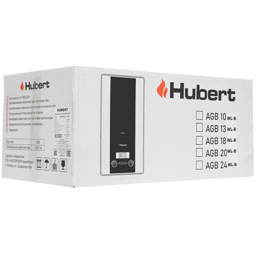 Купить Газовый котел HUBERT AGB 24WLB настенный  9961207. Характеристики, отзывы и цены в Донецке