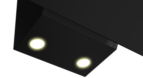 Купить Вытяжка наклонная Hotpoint HPHV 63LT BL черный/черный  9106743. Характеристики, отзывы и цены в Донецке