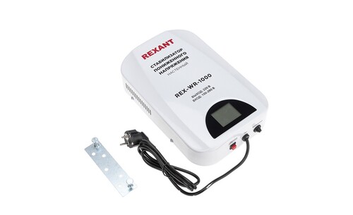 Купить Стабилизатор напряжения Rexant REX-WR-1000  9130104. Характеристики, отзывы и цены в Донецке