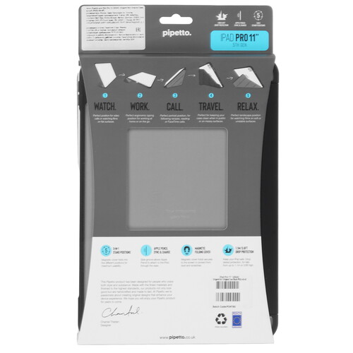 Купить Чехол-книжка Pipetto Origami No1 для Apple iPad Pro 11" (M4) черный  5604609. Характеристики, отзывы и цены в Донецке