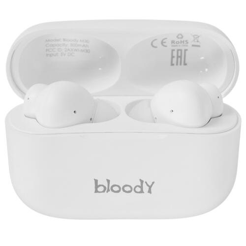 Купить Наушники TWS A4Tech Bloody M30 белый 2021  4781365. Характеристики, отзывы и цены в Донецке