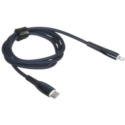 Купить Кабель круглый Baseus Lightning 8-pin - USB Type-C синий 1 м  9167131. Характеристики, отзывы и цены в Донецке