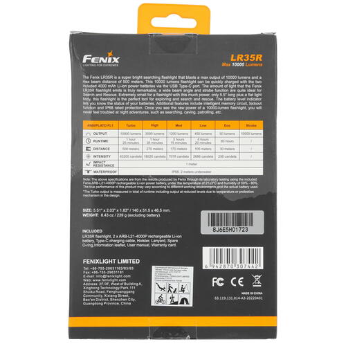 Купить Фонарь Fenix LR35R  9923871. Характеристики, отзывы и цены в Донецке