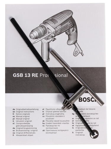 Купить Дрель  Bosch GSB 13 RE (ЗВП)  0152107. Характеристики, отзывы и цены в Донецке